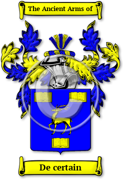 De certain Family Crest Download (jpg) Legacy Series - 150 DPI